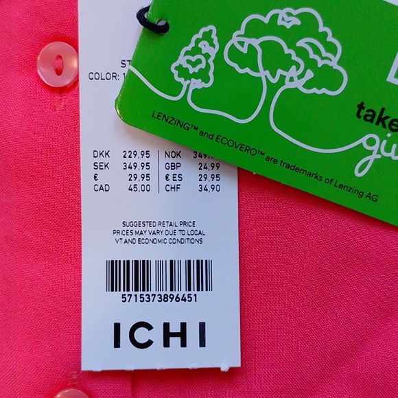 ICHI Ihmain Sleeveless Collared Top Shirt Blouse XL - Picture 10 of 15